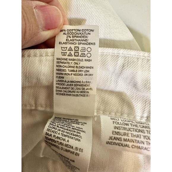 Lucky Brand Skinny Jeans Women's Size 10/30 White Hayden SKINNY Pants Light Wash - Picture 13 of 15